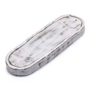 Stort Røkelsesbrett 30x10cm - Classic Whitewash