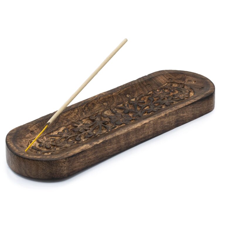 Large-Incense-Tray-30x10cm-Flower-Design