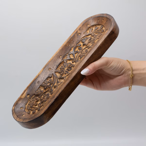 Stort Røkelsesbrett 30x10cm - Livets Tre - Bilde 3