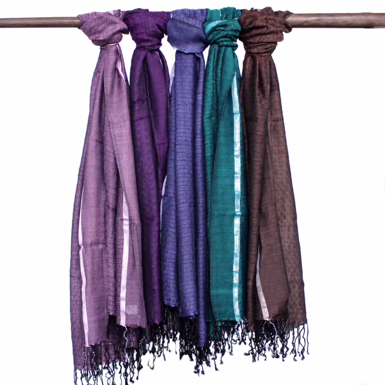 Large-Indian-Boho-Scarves-75x180cm-Random-Colours-with-Gold-Thread