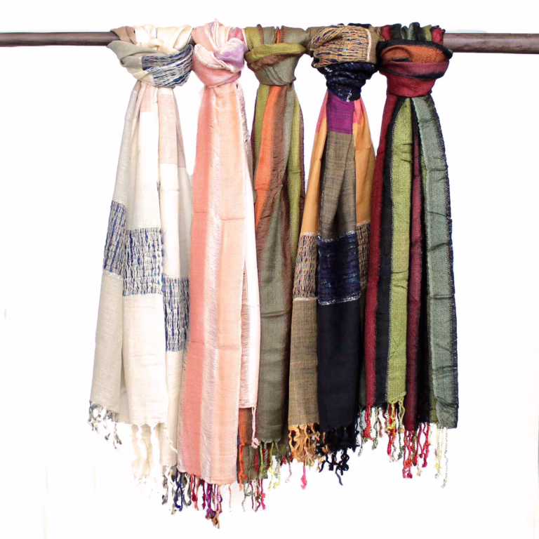 Large-Indian-Boho-Scarves-75x180cm-Random-Greens