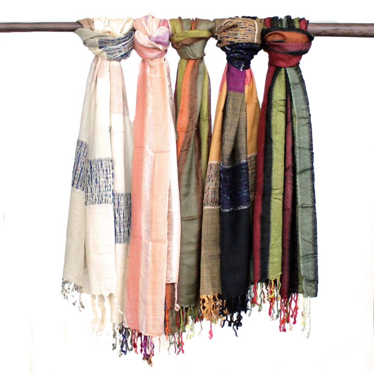 Large-Indian-Boho-Scarves-75x180cm-Random-Greens