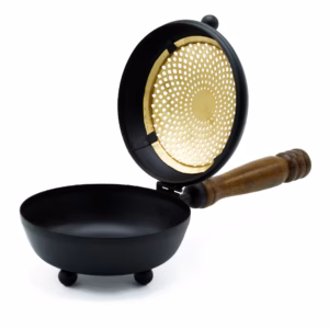 Iron Censer Incense Burner - Gold Detail - Large