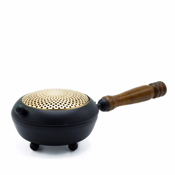 Iron Censer Incense Burner - Gold Detail - Large