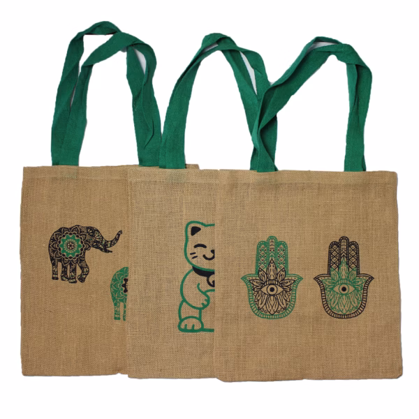 Totepose I Jute Mystic Designs - Hamsa Stor - Bilde 3