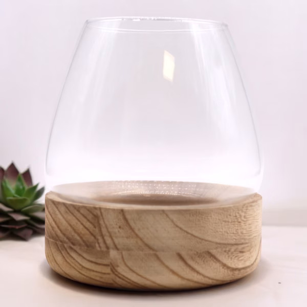 Stort Terarium På Naturlig Tungtre - 17X19 Cm - Bilde 2
