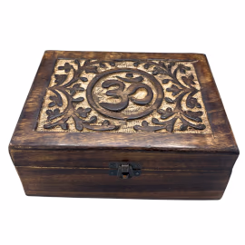 Stort Minneskrin I Tre 20x15x7,5cm - Om