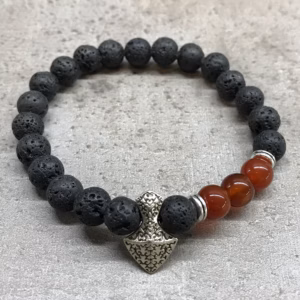 Lava - Steinarmband - Axtkopf Karneol