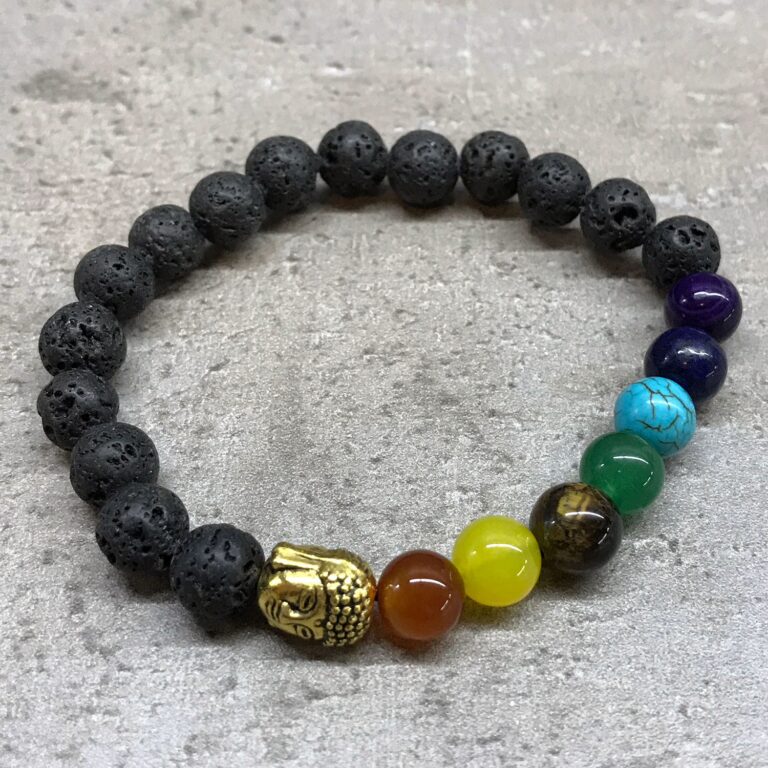 Lava-Stone-Bracelet-Buddha-Chakra