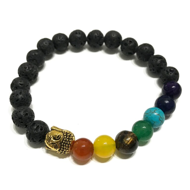 Lava-Stone-Bracelet-Buddha-Chakra