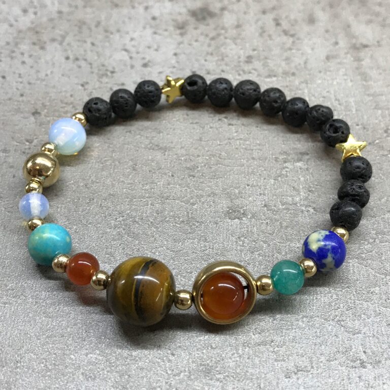 Lava-Stone-Bracelet-Gold-Solar-System