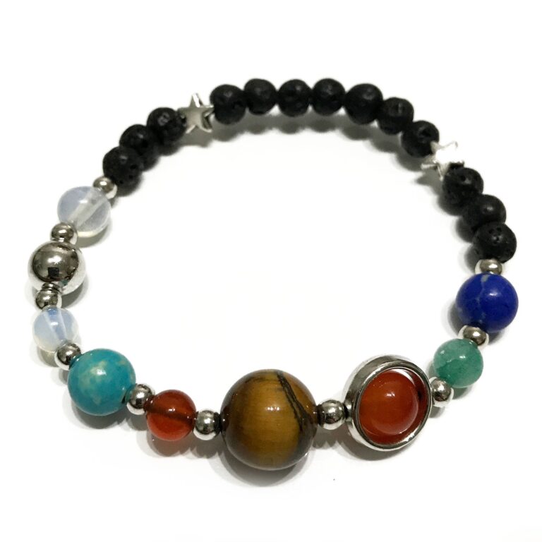 Lava-Stone-Bracelet-Silver-Solar-System