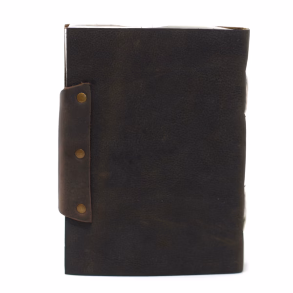 Carnet En Cuir Noir Confessions Avec Verrou (7x5") – Image 6