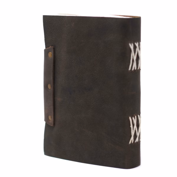 Carnet En Cuir Noir Confessions Avec Verrou (7x5") – Image 7