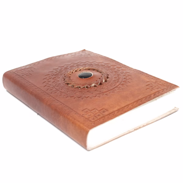 Cuaderno de Cuero Onix Negro - Imagen 2