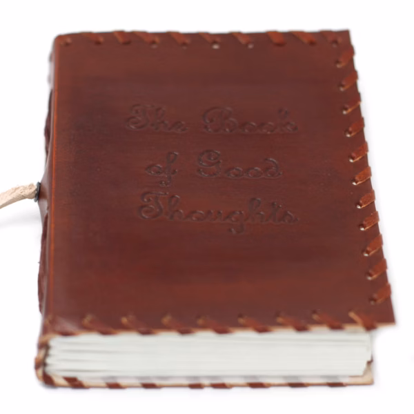 Carnet En Cuir Recueil De Pensées Avec Étui (6x4") – Image 3