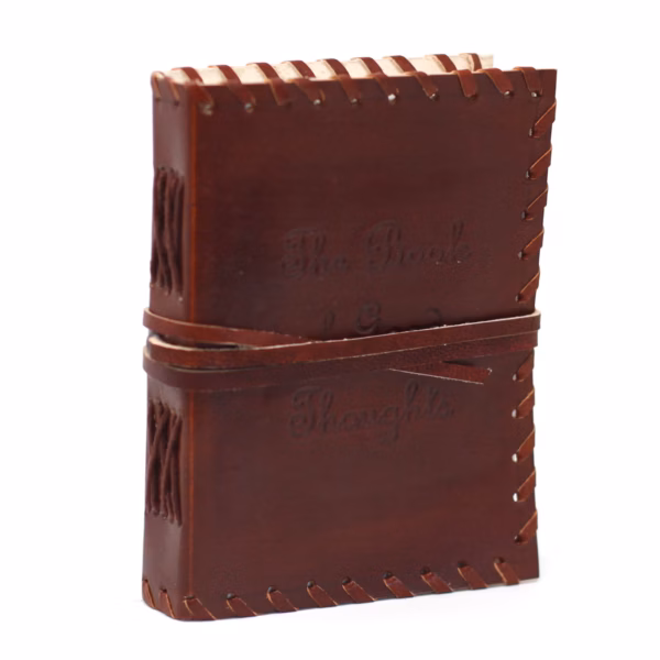 Carnet En Cuir Recueil De Pensées Avec Étui (6x4") – Image 4