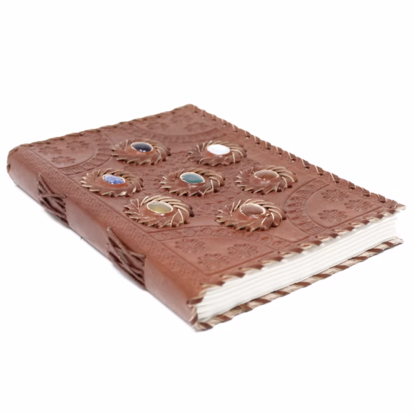 Chakra Stone Notebook I Lær (22,5X15 Cm) - Bilde 2