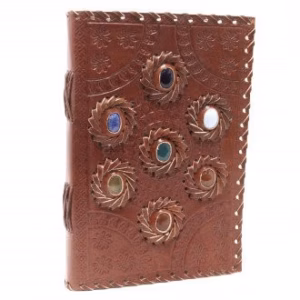 Chakra Stone Notebook I Lær (22,5x15 cm)