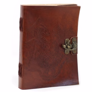 Leather Dragon Notebook - 20x15cm