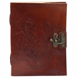 Leather Dragon Notebook - 20x15cm