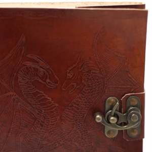 Leather Dragon Notebook - 20x15cm