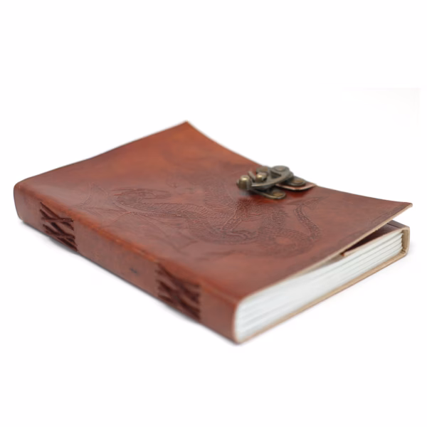 Dragon Notebook I Lær (20x15 cm) - Bilde 9