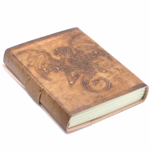 Leather Dragon Notebook - 20x15cm