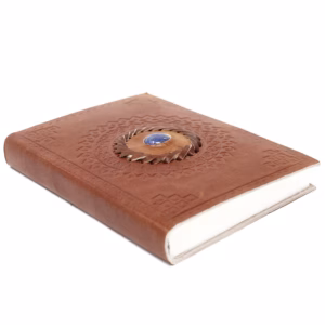 Leather Lapis Notebook 17x12cm