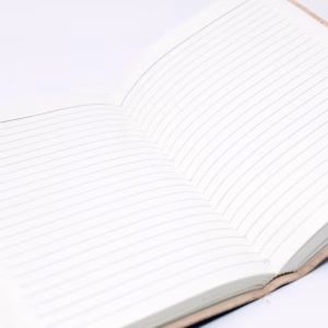 Leather Lapis Notebook 17x12cm