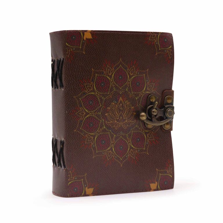 Leather-Lotus-Mandala-Deckle-edge-Notebook-7x5