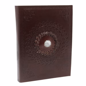 Månestein-Notatbok I Lær 17x12 cm