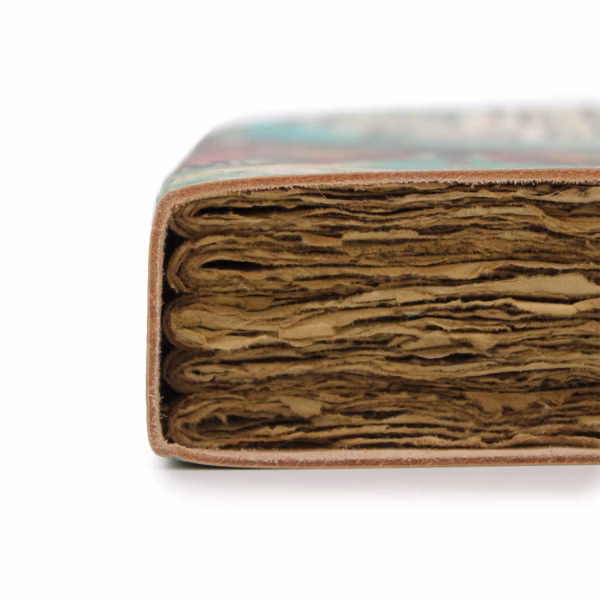 Carnet En Cuir &Quot;Never Hide Your Wings&Quot; Bords Déchiquetés – Image 3