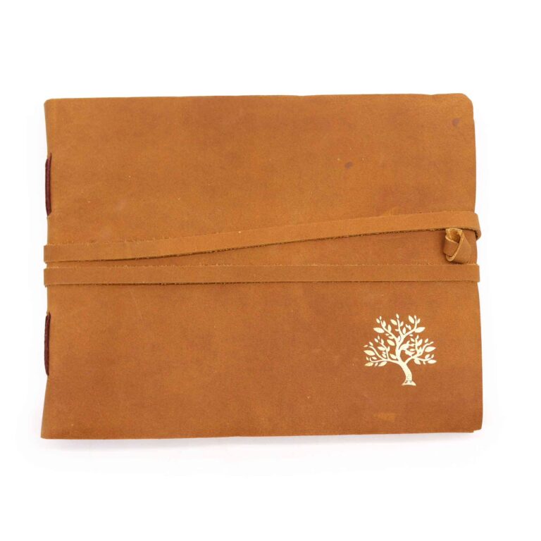 Leather-Sketchbook-Golden-Tree-144-pages-18x23cm
