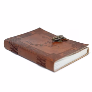Leather Stag Notebook - 20x15cm