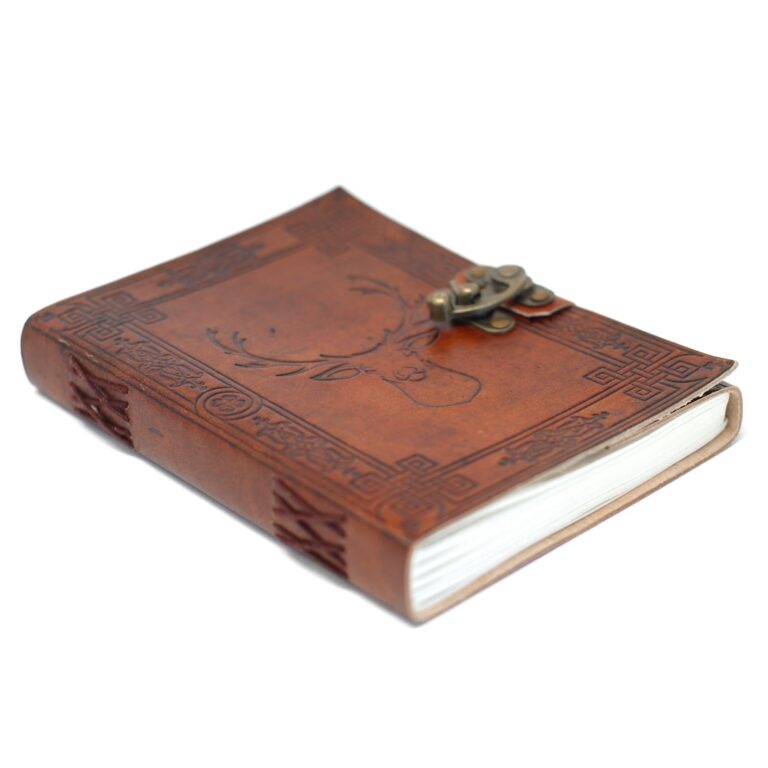 Leather-Stag-Notebook-20x15-cm