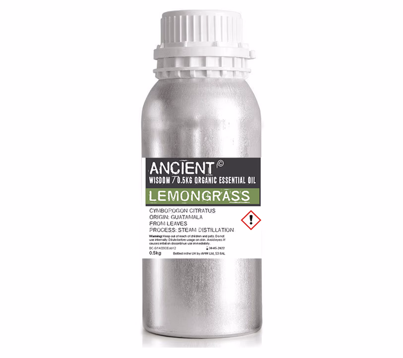 Lemongrass Organic Essential Oil  500ml