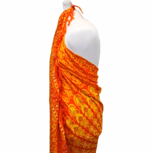 Mandala Saronger - Orange & Lime