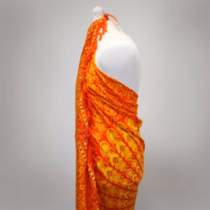 Mandala Saronger - Orange & Lime