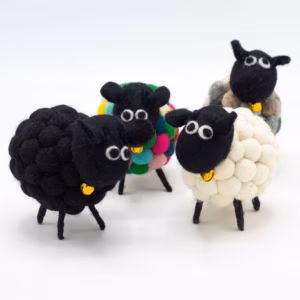 Vilt Schaapjes - Multi Kleuren - Klein
