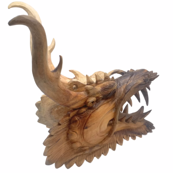 Sculpture De Tête De Dragon Grandeur Nature - 30 Cm – Image 4