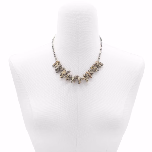 Longstone Gem Necklace - Dalmatian Stone - Image 2