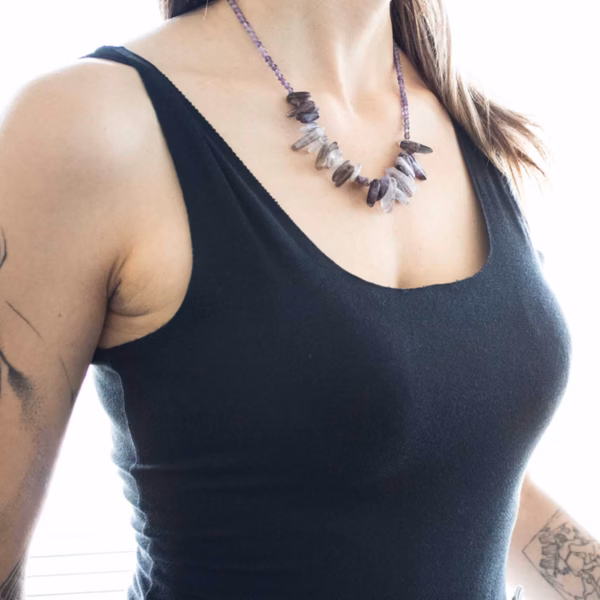 Longstone Gem Necklace - Dalmatian Stone - Image 4