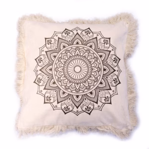 Lotus Mandala Pute - 60x60cm - Bronse