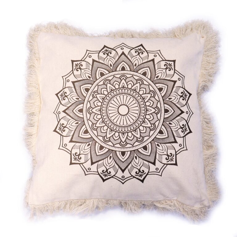 Lotus-Mandala-Cushion-60x60cm-bronze