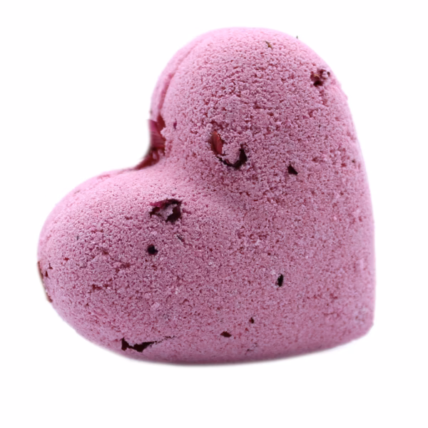 Love Heart Badebombe 70g - Ylang & Rose