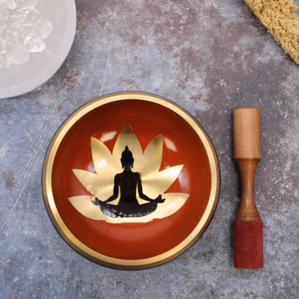 Buddha Syngeskålsett - Svart/Oransje 14 cm Stor - Bilde 6