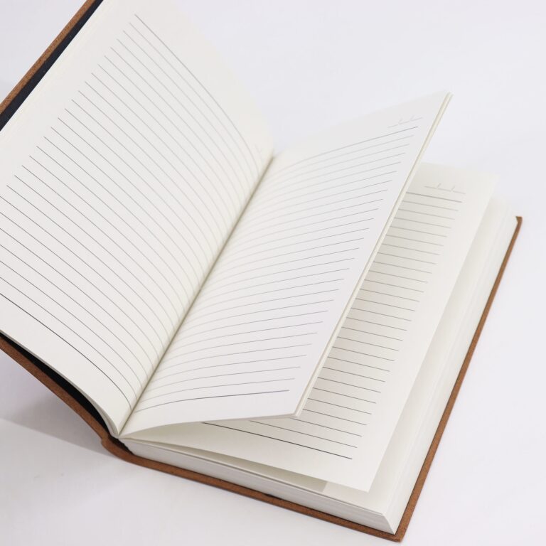 Lrg-Dark-Tan-Daily-Note-Book-100-Lined-Pages-20x15cm