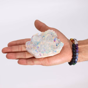 Versterkte Natuurlijk Kwarts - Aura Engel Kwarts - Ongeveer 300 - 450g 8 - Groot