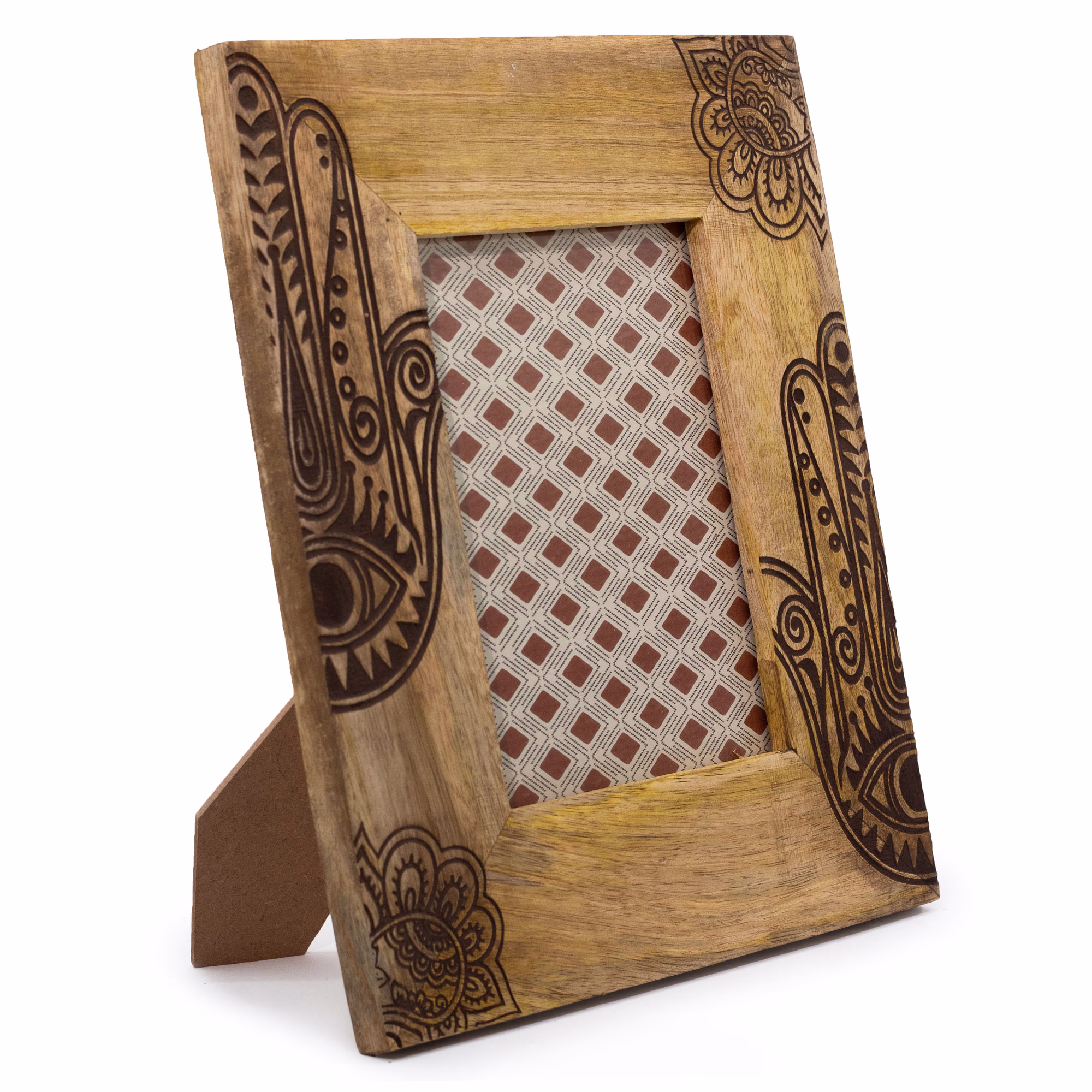 Lrg-Mango-Wood-Picture-Frame-for-13x18cm-28x23x2cm-Hansa-Black